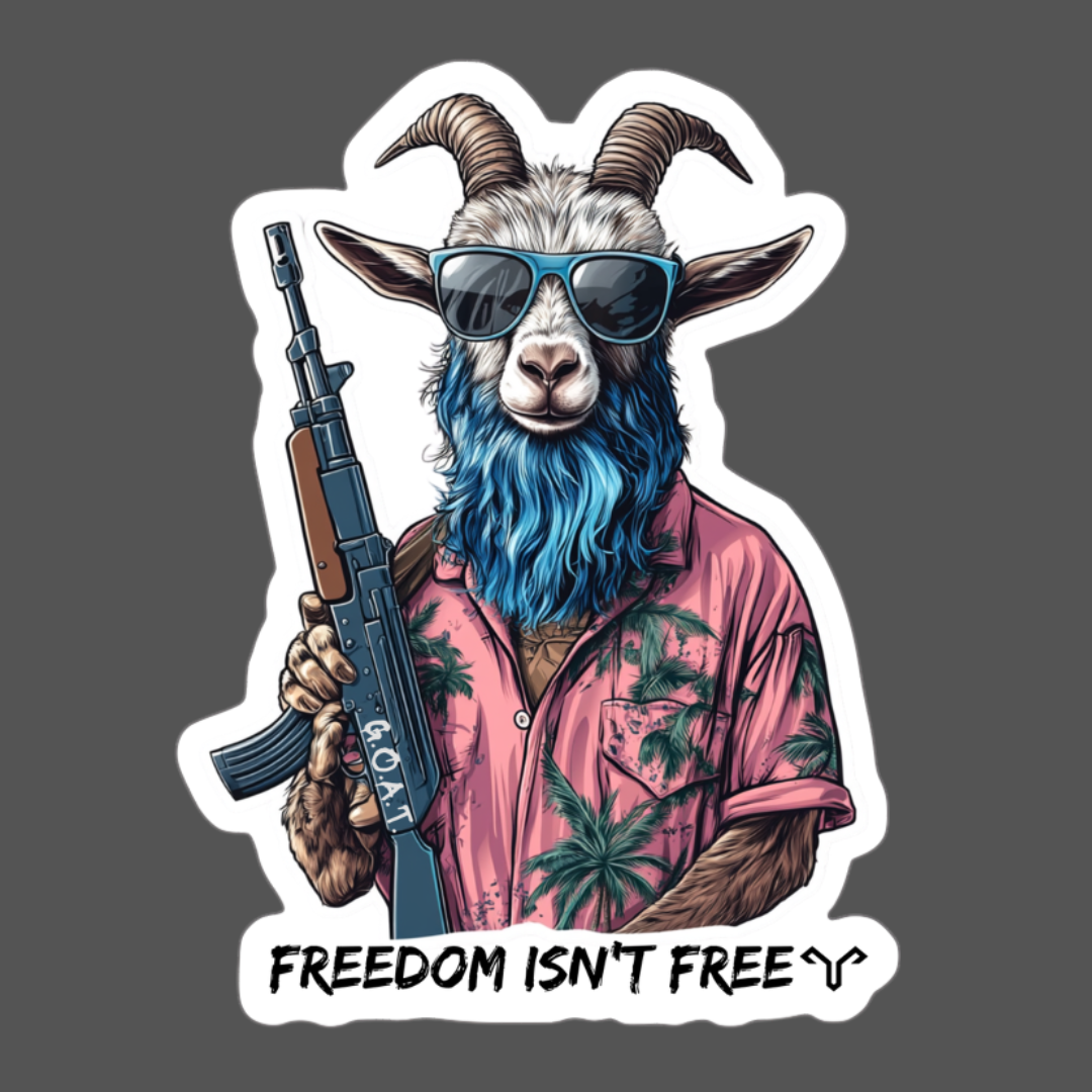 Freedom G.O.A.T. Sticker